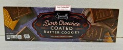 Specially Selected Butter Cookie Coated with Dark Chocolate Flavor 4.41oz Bundle
