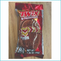 Twix Snowman Milk Chocolate Caramel Cookie Candy 1.06oz Holiday Treat