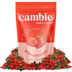 Classic Strawberry Candy – 2 lbs of Individually Wrapped Hard Shell Treats