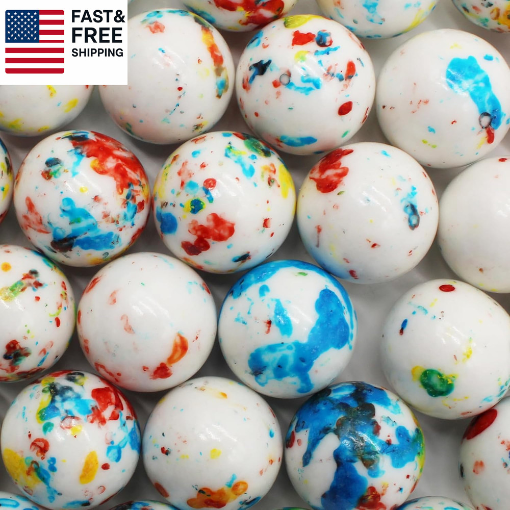 Psychedelic Jawbreakers Candy 1 Inch 1 Pound Hard as a Rock – Long 32 Pieces