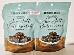 Trader Joe’s Chocolate Covered Sea Salt Butterscotch Caramels 7oz 198g (2 Bags)