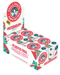 Milliways Watermelon | Plastic Free Gum | 12 Count (Pack of 1), Pink/Red