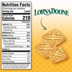 Nabisco Lorna Doone Shortbread Cookies 1.5 oz, 30 Ct
