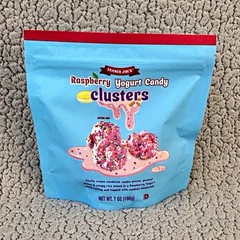 Trader Joe’s Raspberry Yogurt Candy Clusters Snack Bag 7 oz (198g)