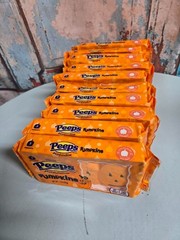 (10) Packs Of Pumpkins Peeps Marshmallow 1.5 oz each BB 03/2027