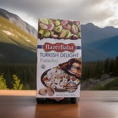 Hazerbaba Turkish Delight Pistachio 3.5oz/100g