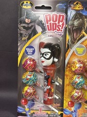 Lot of 4 Assorted Pop Ups Lollipops Brand New Harley Quinn Jurassic World & More