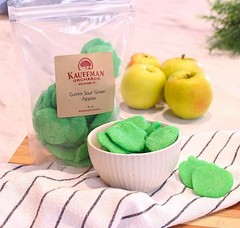 Kauffman Orchards Gummi Sour Green Apple Candy