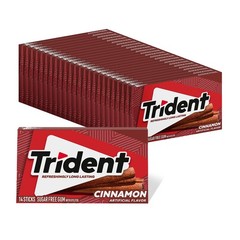 Trident Cinnamon Sugar-Free Chewing Gum, 24 14 Count (Pack of 24),