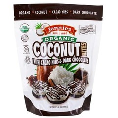 Jennies Coconut Bites Organic Cacao Chocolate 5.25 Oz