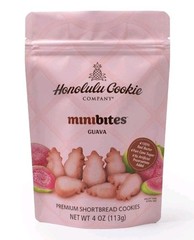 Honolulu Cookie Company Guava Minibites Premium Shortbread Cookies 4oz/113g Bag
