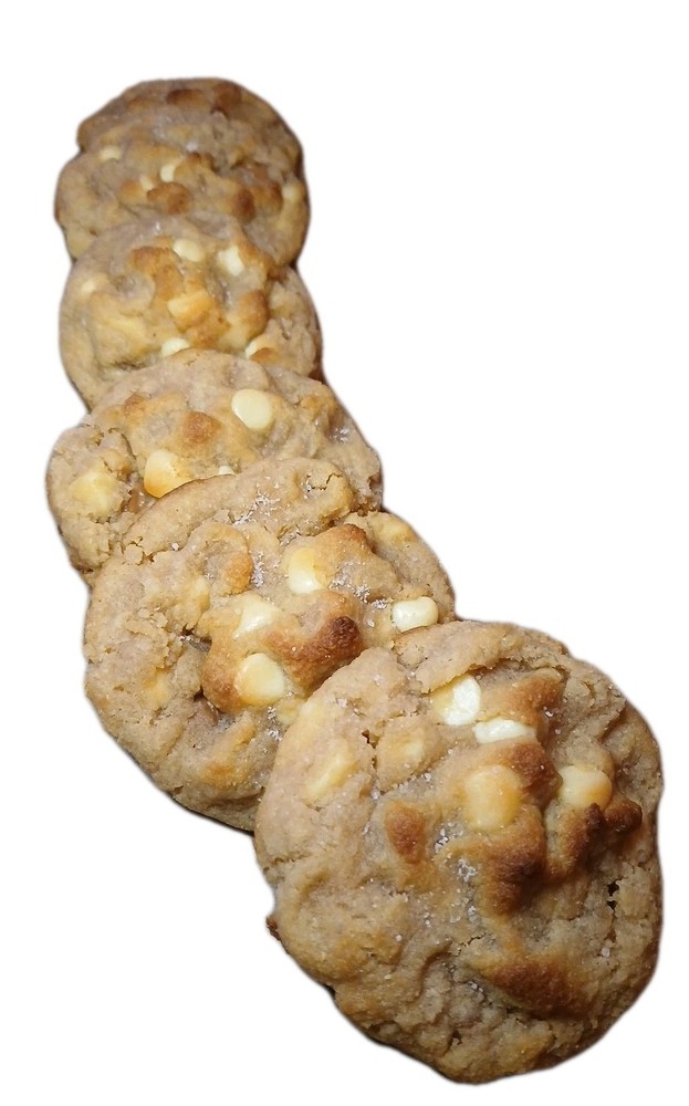 KETO White Chocolate Chip Cookie Butter Cookies – Sugar & Gluten Free 1/2 Dozen