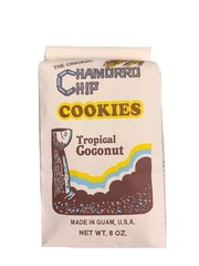 Chamorro Chip Cookies Guam Tropical coconut 8oz Bag Made In Guam USA