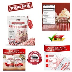 Versatile 19 OZ Crushed Peppermint Pieces – Perfect for Baking & Holiday Gifts
