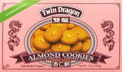 Twin Dragon Almond Cookies, No Preservatives, 15 Oz.