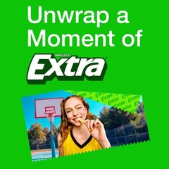 EXTRA Spearmint Sugarfree Chewing Gum, 15 Pieces (Pack of 10)