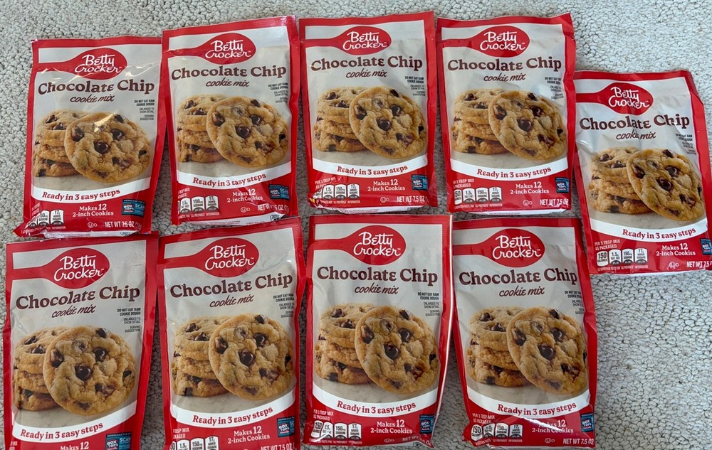 9 – Betty Crocker Chocolate Chip Cookie Mix, Makes (12) 2-inch Cookies, 7.5 oz.