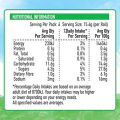 Uncle Tobys Roll Ups Apple Kids Fruit Chewy Snacks 6 Pack