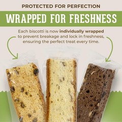 DIJAS Natural Foods, Individually Wrapped Fat Free Biscotti Cookies, All Natu…