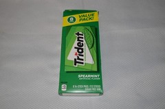 TRIDENT SPEARMINT SUGAR FREE GUM VALUE PACK! 8 PACKS x 14 STICKS = (112 STICKS)