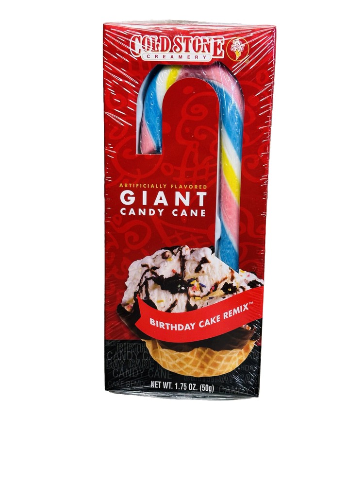 Coldstone Creamery BIRTHDAY CAKE REMIX Giant Candy Cane 1 Pc 1.75oz See Below