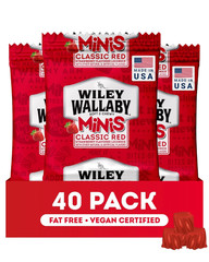 Wiley Wallaby Mini Licorice Bites 0.5 Oz Classic, 40 Pack