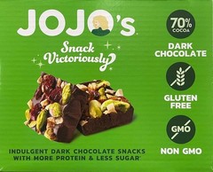 JOJO’s Snack Victoriously Dark Cocoa Pistachio Almond Cranberry 14.4oz. (2 Pack)