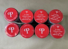 Lot Of 8 Pirouline Dark Chocolate Creme Filled Wafers 14.1oz Tins Exp 6/26