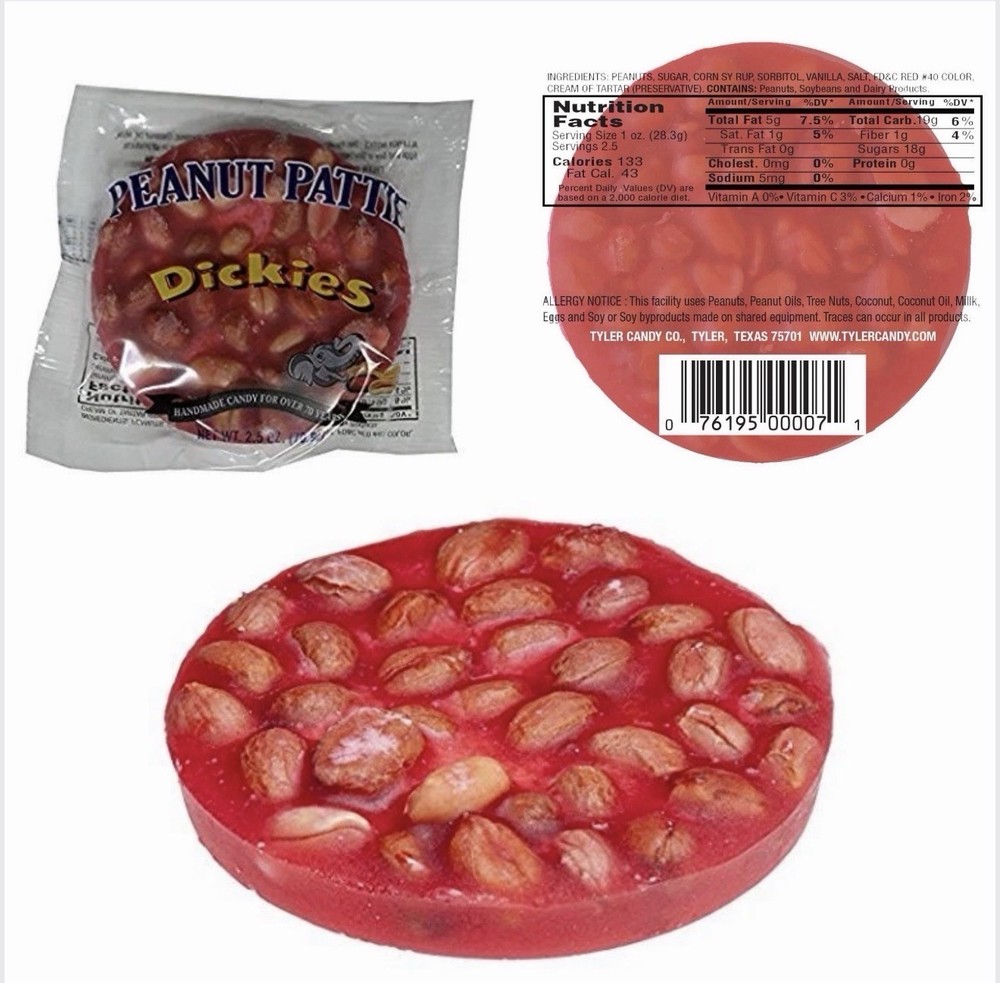 Dickies Peanut Pattie 2.5 oz Each (Pack of 32) FREE SHIPPING