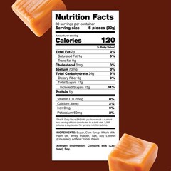 Caramel Cubes Candy – 2 Pound Bulk Pack (About 150 Count) – Individually Wrapped