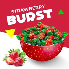 Strawberry Hard Candy | Nostalgic 1 Pound Bag – Perfect for Parties and Kids