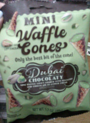 NEW DUBAI CHOCOLATE style mini waffle cones bag