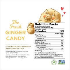GIN GINS Double Strength Ginger Hard Candy – Natural Ginger Candy by The Ging…