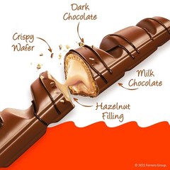 Crispy Wafer Milk Chocolate & Hazelnut Bars – 8 Pack Treats for All Occasions