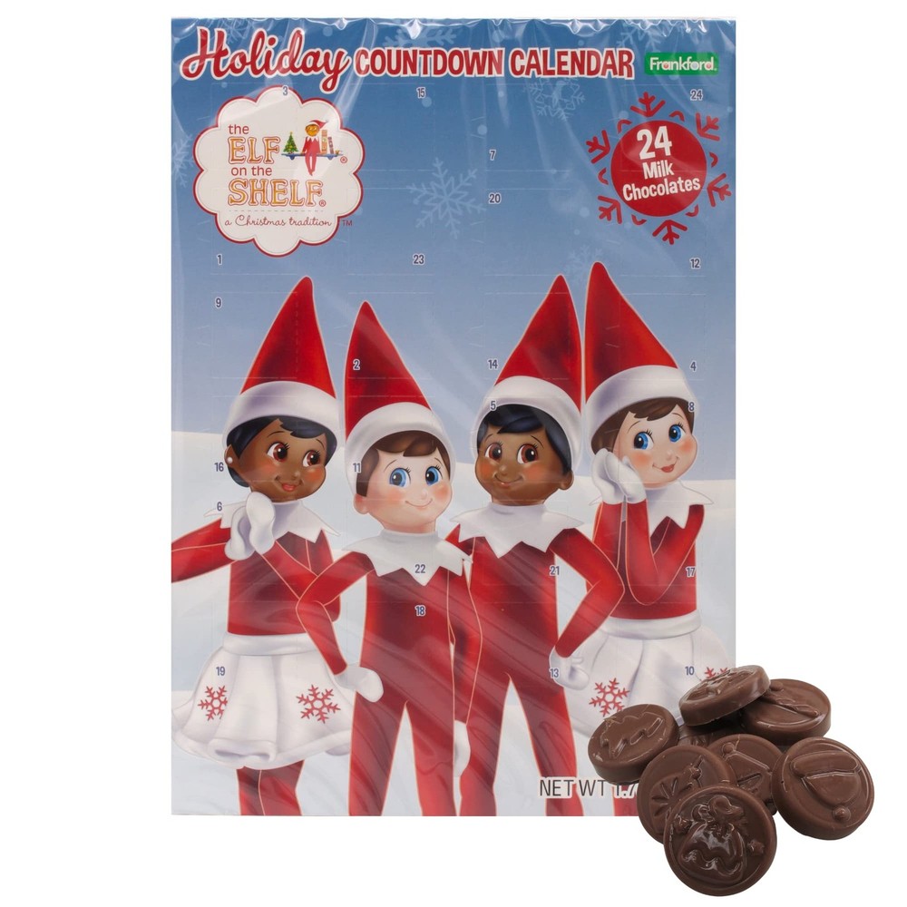 Elf of the Shelf 2022 Milk Chocolate Christmas Advent 1.76 Ounce (Pack 1)