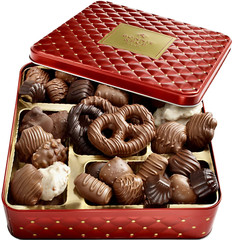 Chocolate Gift Basket- Gourmet Chocolate Snack Variety Present in Keepsake Tr…