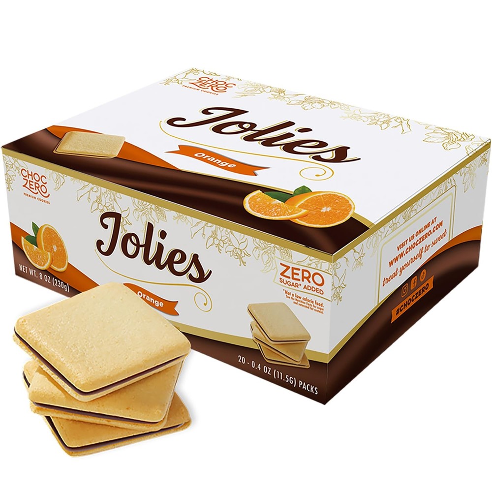 Chocolate Cookies, Dark Orange Jolies, Gluten Free, Sugar Free, 20 Crispy Cho…