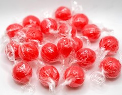 Jumbo Cherry Candy Balls with Gum Center – 1 lb Bulk Bag of Fresh Individuall…