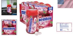 Valentine’s Day Pure Fresh Strawberry Mint Gum Gift Set – 6 Bottles, 300 Count