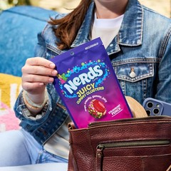 NERDS Juicy Gummy Clusters, Strawberry Punch, Juicy and Gummy Candy, 1 Stand Up