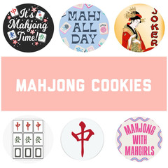 Mahjong Themed Home Baked Cookies