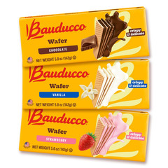 Wafer Cookies, Assorted, Chocolate, Vanilla, and Strawberry, 60 Oz (Pack of 12)