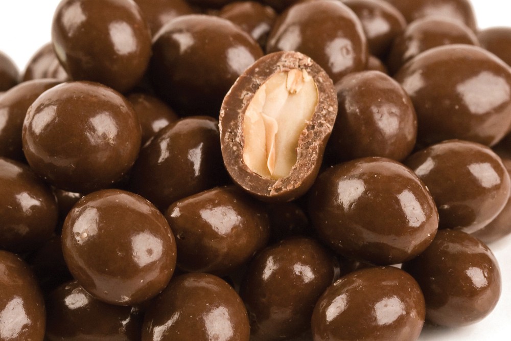 SUGAR FREE MILK CHOCOLATE PEANUTS, 5LBS