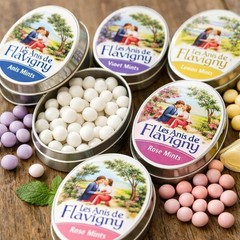French Anise Candy – Violet Flavor Hard Candy, Natural Gourmet Sweets in Clas…