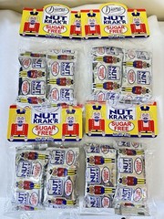 4-Pack Diana Wider Square Nut Krak’r Candy SUGAR FREE