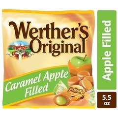 Werther’s Original Hard Apple Filled Caramel Candy, 5.5 Oz Bags (Pack of 12)