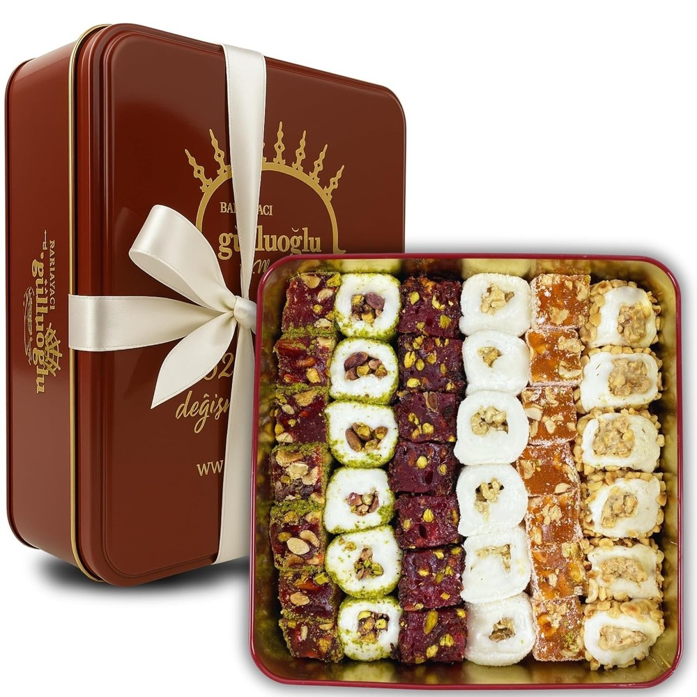 Gulluoglu Assorted Turkish Delight, Approx. 36-39 pieces (2.2 lb – 1000 gr)