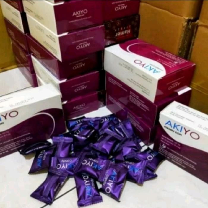 25 Pcs- Akiyo Coffee Candy Hard Boiled Sweet Coffee Flavor Box