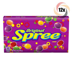 12x Packs | Wonka Spree Original Assorted Flavor Candy Theater Box | 5oz
