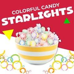 Fruit Starlights Hard Candy Assortment | 1 Pound 1 (Pack of 1), Multi